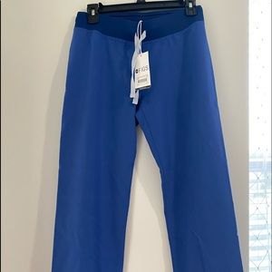 Figs Livingston basic scrub pants, denim color